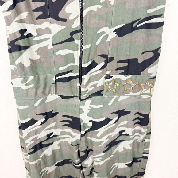 Funky Diva Y2K Camo BodySuit Romper Destinys Child Vintage Medium - Picture 2 of 11